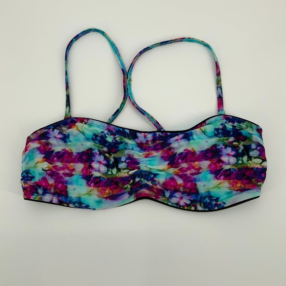 Athleta Other - Athleta 40 B/C Floral Fad Bandeau Bikini Top